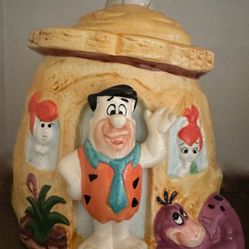 Vintage Hana Barbera The Flinstone House Cartoon Cookie Jar