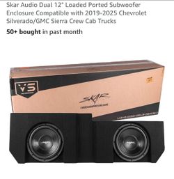 Skar Audio Dual 12" Loaded Ported Subwoofer Enclosure