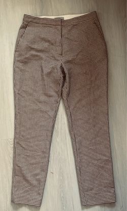 H & M H&M Women’s Houndstooth Slim Tapered Dress Pants Stretch Pockets