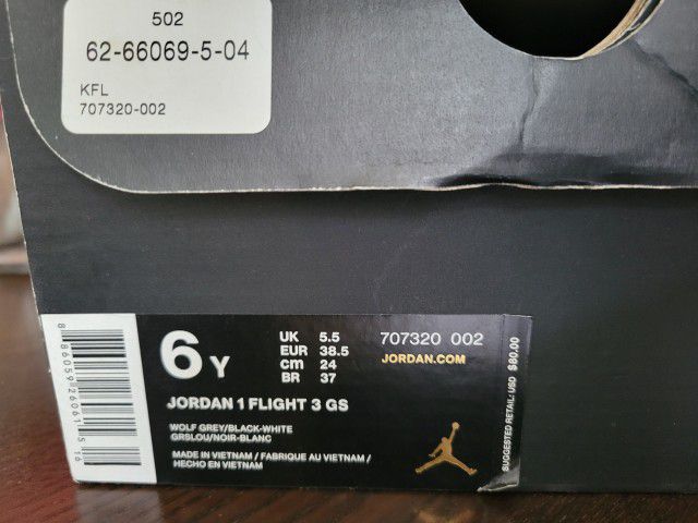 Jordan 1 Flight 3 Gs