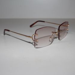 Custom Cartier Rimless Sunglasses