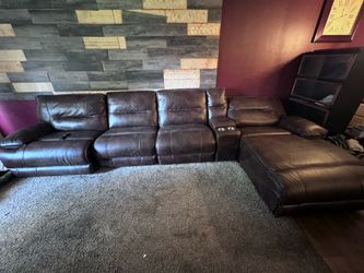 Leather couch