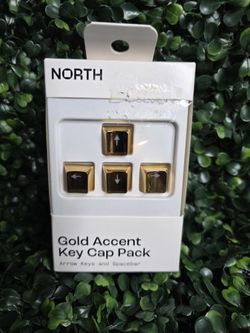 North Gold Accent Key Cap Pack - Arrow Keys and Spacebar