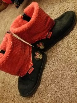 Girls Minnie mouse boots