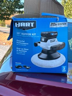 Hart 20V 10-Inch Cordless Buffer Kit