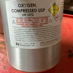 Small Medical Oxygen Cylinder (full) 2 Available 