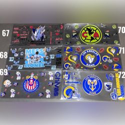 Sports UV DTF 16 oz Cup Wraps