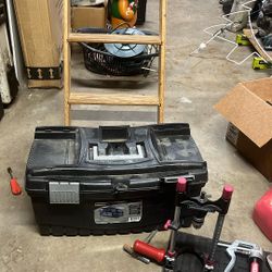 Assorted tools and Tool Box