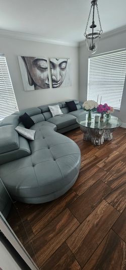 Like new leather sectional