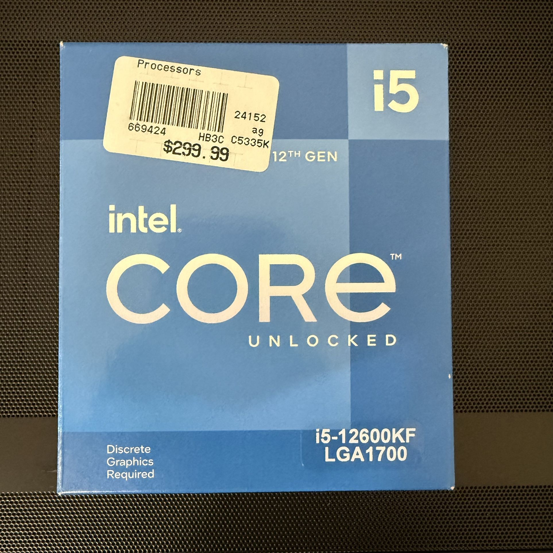 Intel Core i5-12600KF CPU