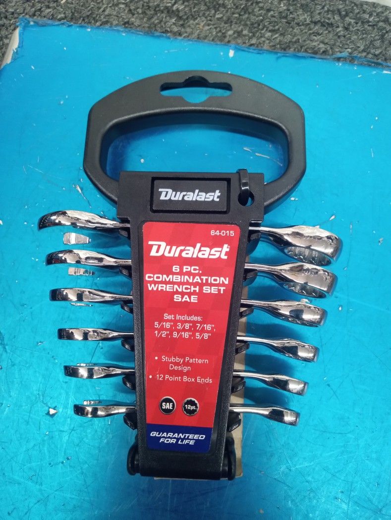 Duralast six piece combination wrench set 64-015 also perfect for the house shipping available