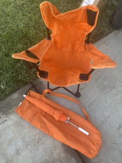 Toddler Folding Orange Lawn Chair