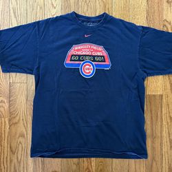 Chicago Cubs Wrigley Field Marquee Sign Nike Vintage T-Shirt Size Large