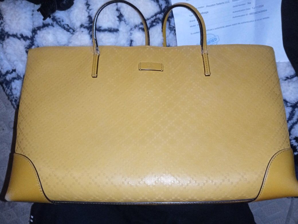 Gucci Yellow Purse