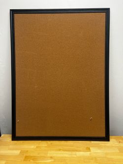 Large cork board bulletin board