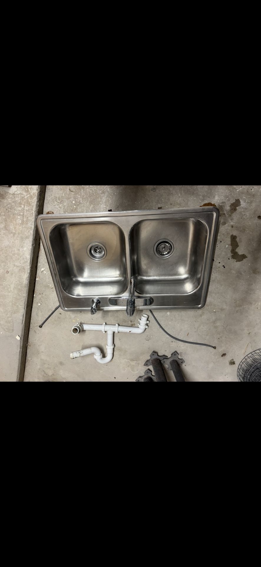 Double Stainless Steel Sink