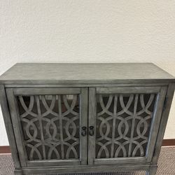 Grey 2 Door Cabinet – Leesburg   - MAKE YOUR BEST OFFER Price Is Flexible To Negotiations 