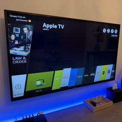 LG 49" Class 4K (2160P) Smart LED TV (49UK6200PUA)  - with Wall Mount