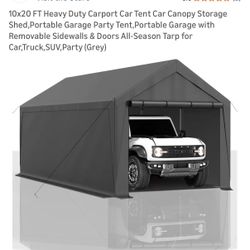 Enclosed Or Open Canopy 10X20