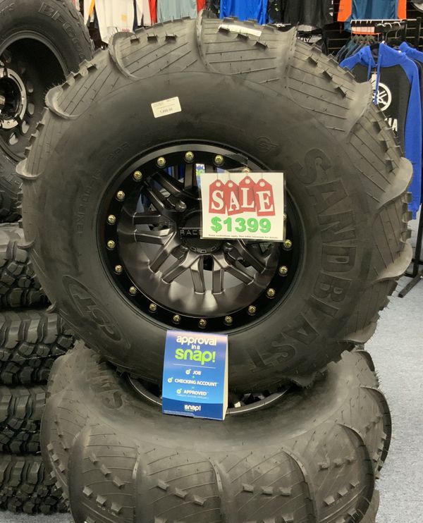 32” Sand Paddle Tire & Wheel Kit CST / Raceline CanAm X3 1399 for