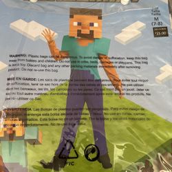 Minecraft Steve Kids Costume Medium