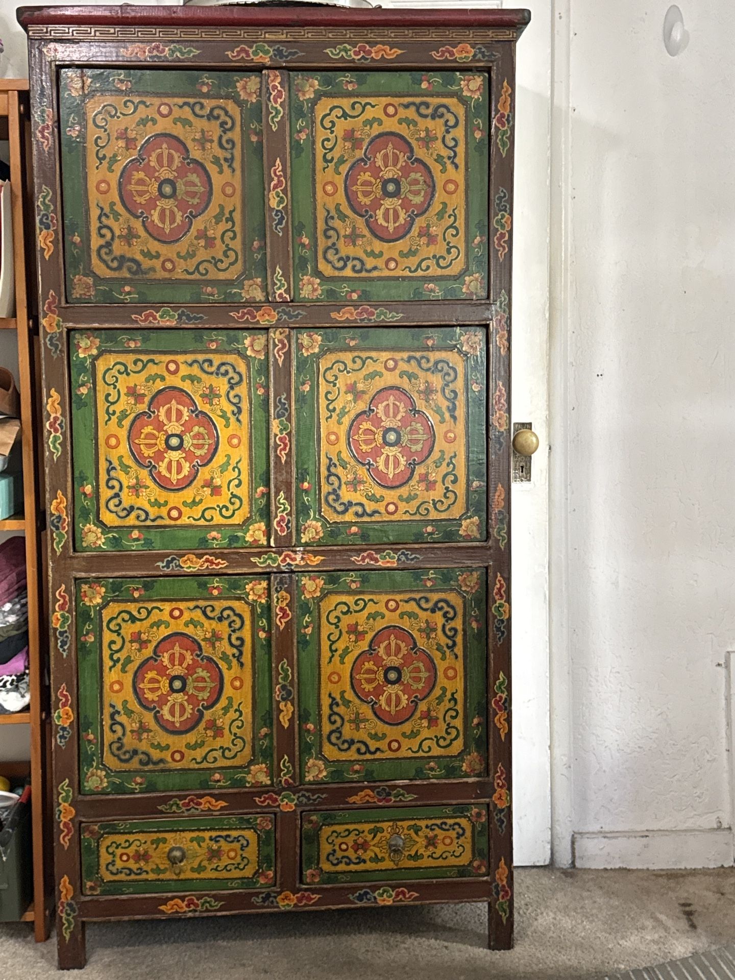 Hand painted Cabinet