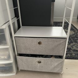 Storage Rack With 2 Cloth Drawers
