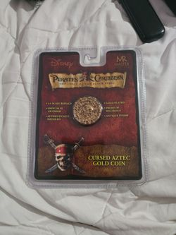 Pirates of the Caribbean Cursed Aztec Gold Coin 2004