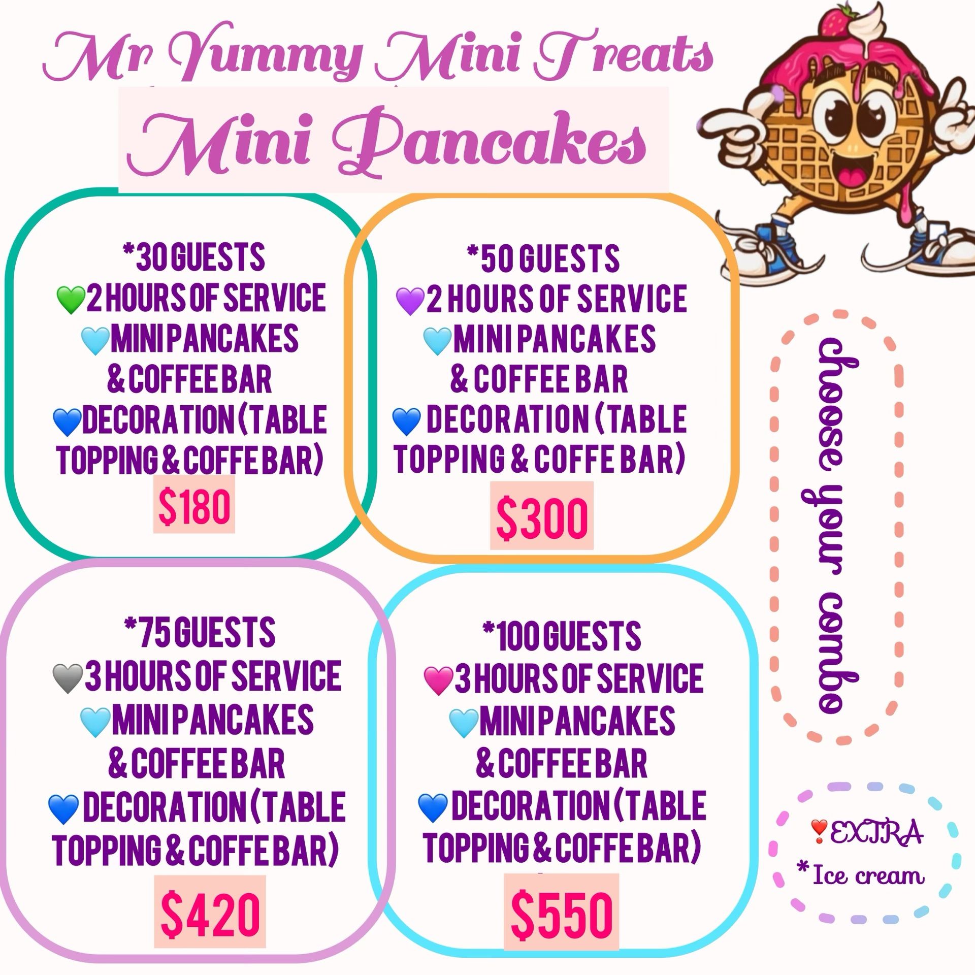 Mini Pancakes Catering Service