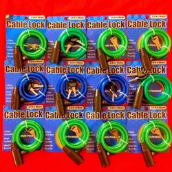 NEW SEALED bike cable lock keys Bicicleta 