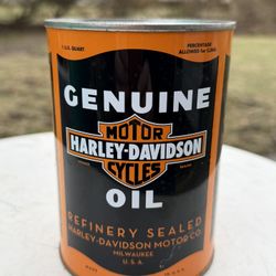 Genuine Harley-Davidson Motor Oil Can NOS Sealed 1 Quart SAE 20W-50 Collectible