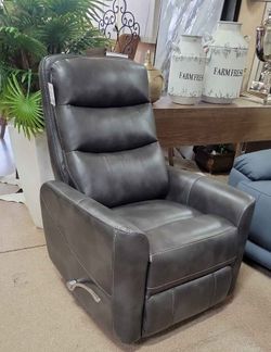 Flint leather Manual Swivel Glider Recliner