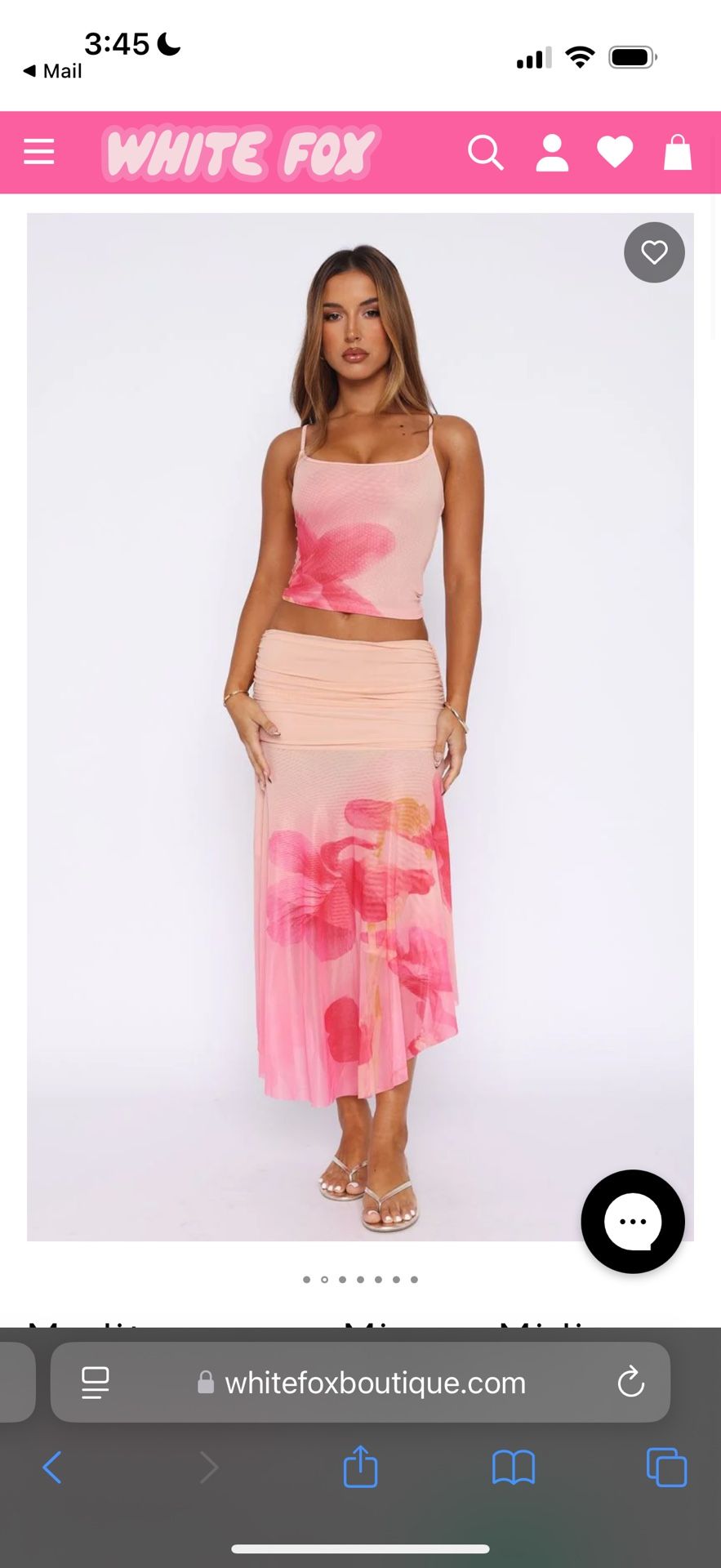 White Fox Skirt Set
