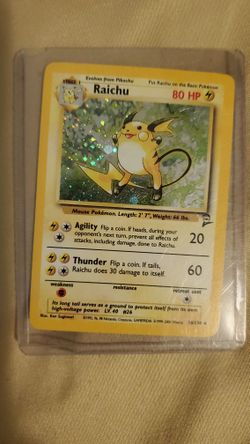 Shiny Raichu Pokemon Card