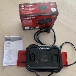 New! HUSKY 120 VOLT INFLATOR WITH AUTO SHUTOFF
