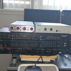 MOTU 2480MKII and Midi Express $175. Apogee MiniMe $100 Roland SN550 $100 Aphex $50 