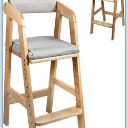 Wooden High Chair for Toddlers 