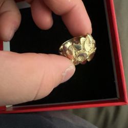 10K Gold Nugget Ring
