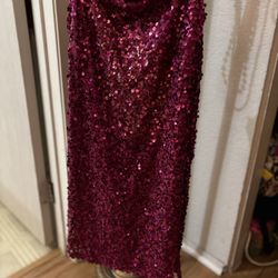 XL Sequin hot Pink Dress