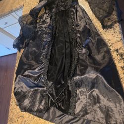 Black Satin Dress 