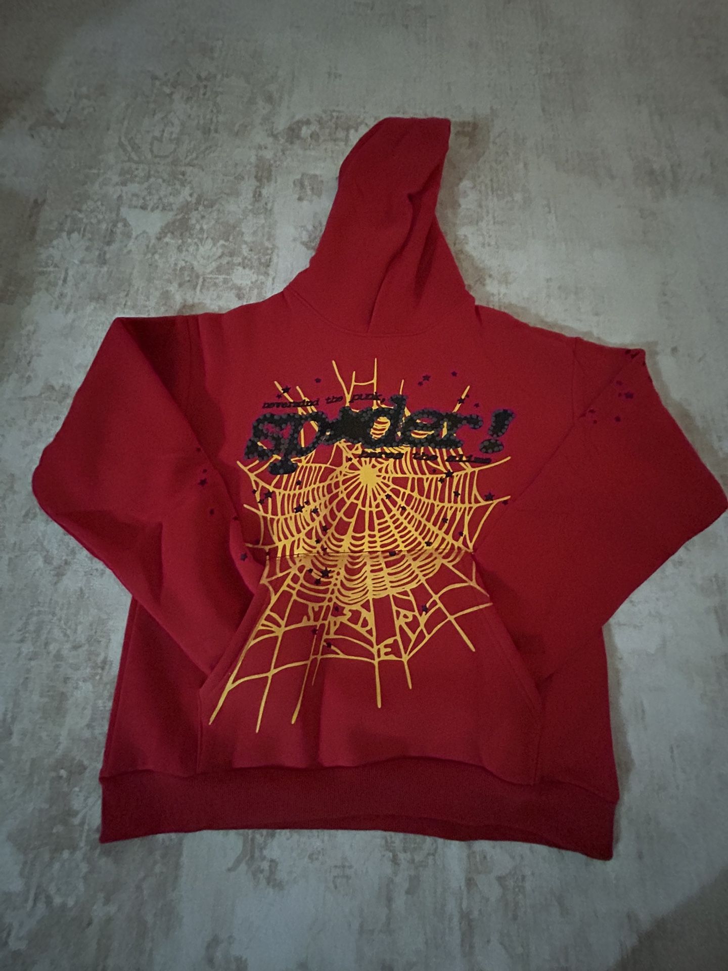 Sp5der P*NK V2 Hoodie Red