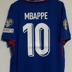 France 24/25 Mbappe #10 Home Jersey Size Large Euro