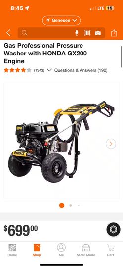 Power Wash Dewalt For Parts 