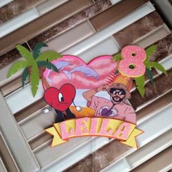 Bad Bunny Cake Topper