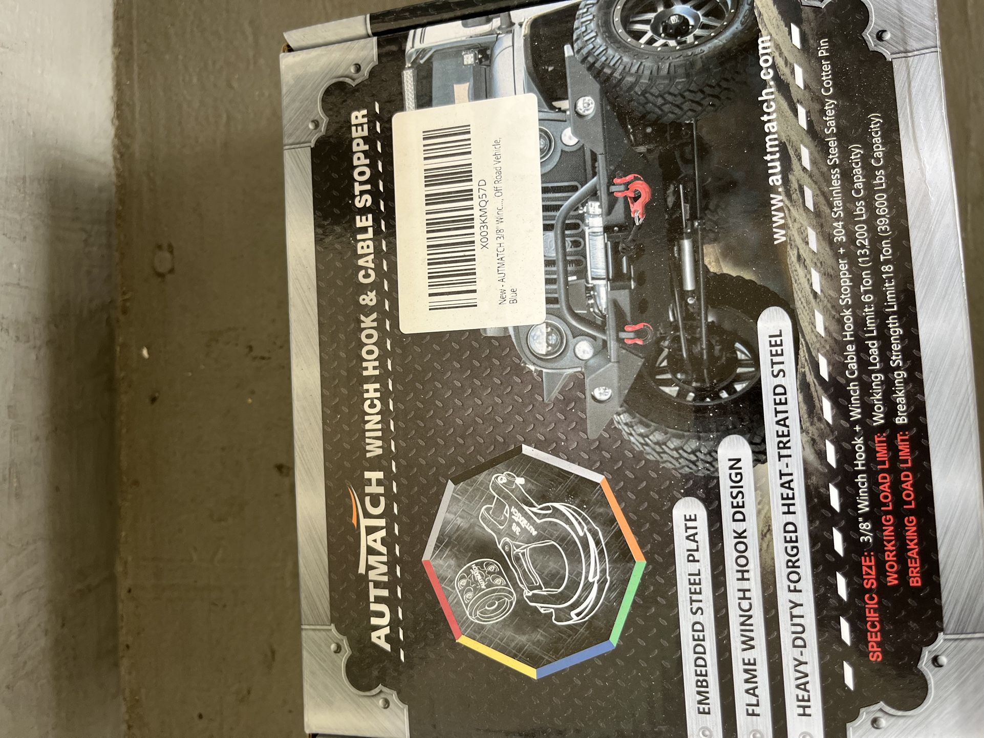 Winch Hook And Cable Stopper