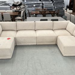 Beige Modular Sectional 