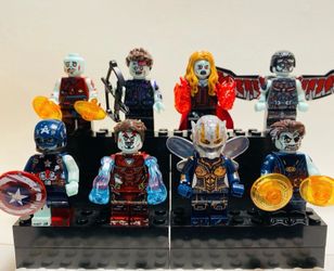 Marvel Zombie Avengers Heroes 8pc Minifigure Set LEGO Compatible