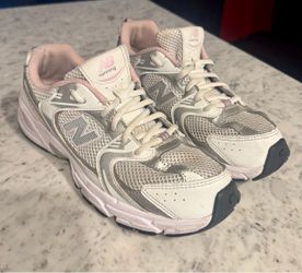 New Balance 530 Running Sneakers White Pink SilverNot Free