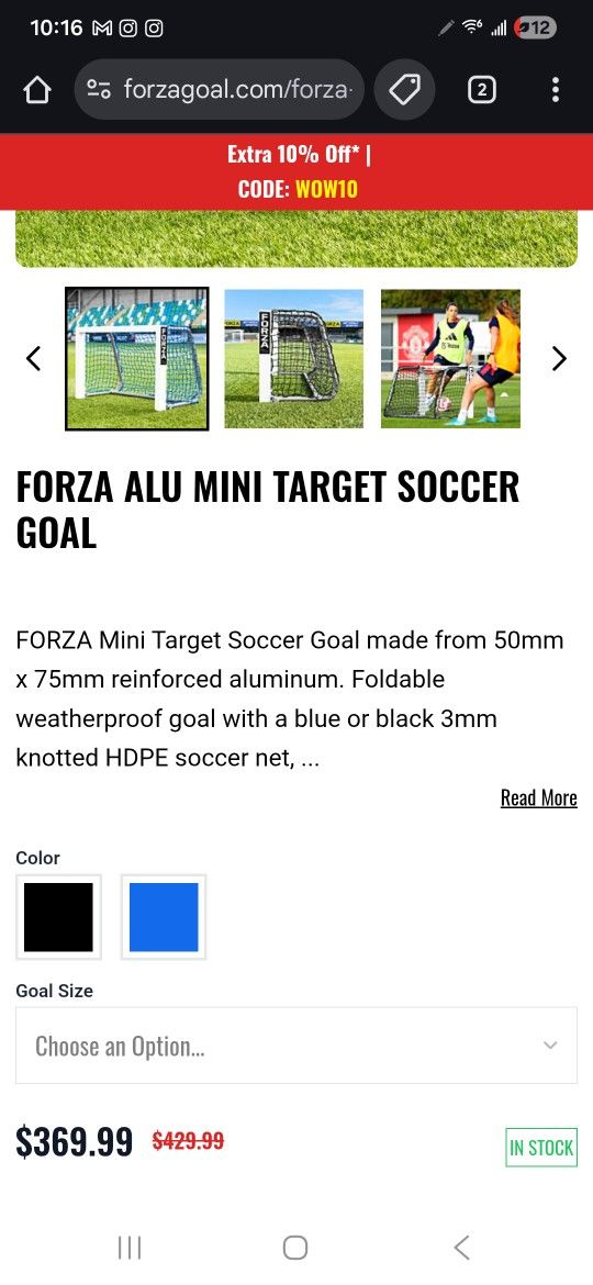Forza Soccer Goals