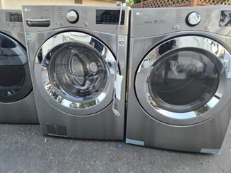 Lg washer and dryer set electric Lavadora y secadora